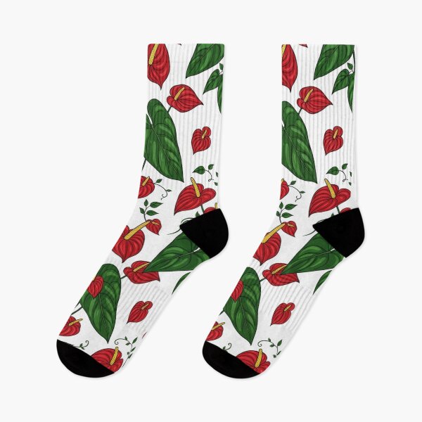 Item preview, Vibrant Red Anthurium Floral Pattern Illustration designed and sold by Owcomm.