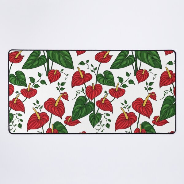 Item preview, Vibrant Red Anthurium Floral Pattern Illustration designed and sold by Owcomm.
