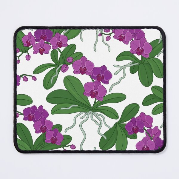 Item preview, Purple Orchid Floral Botanical Pattern Illustration designed and sold by Owcomm.