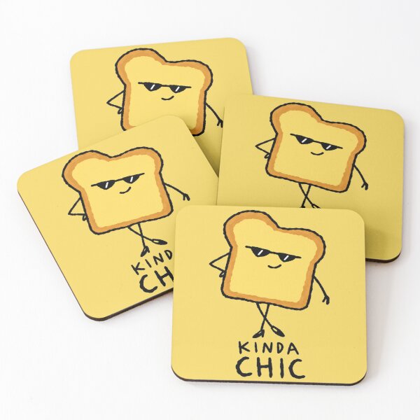 Item preview, Kinda Chic Toast With Sunglasses Illustration designed and sold by bosamji.