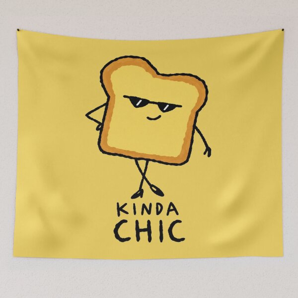 Item preview, Kinda Chic Toast With Sunglasses Illustration designed and sold by bosamji.