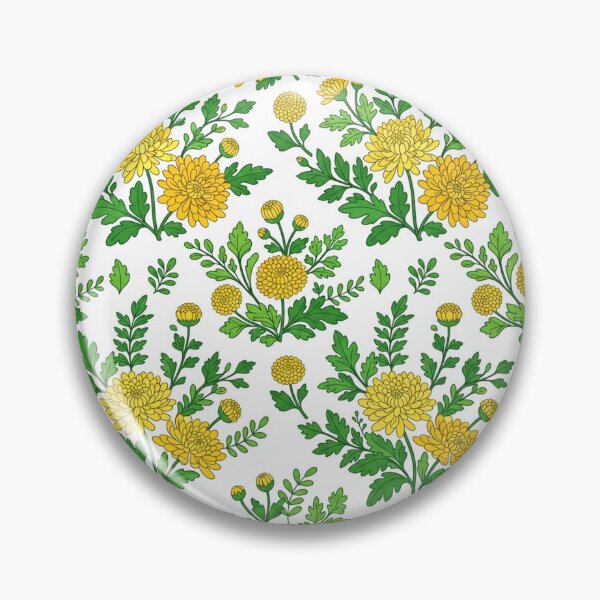 Item preview, Bright Yellow Chrysanthemum Floral Seamless Pattern designed and sold by Owcomm.