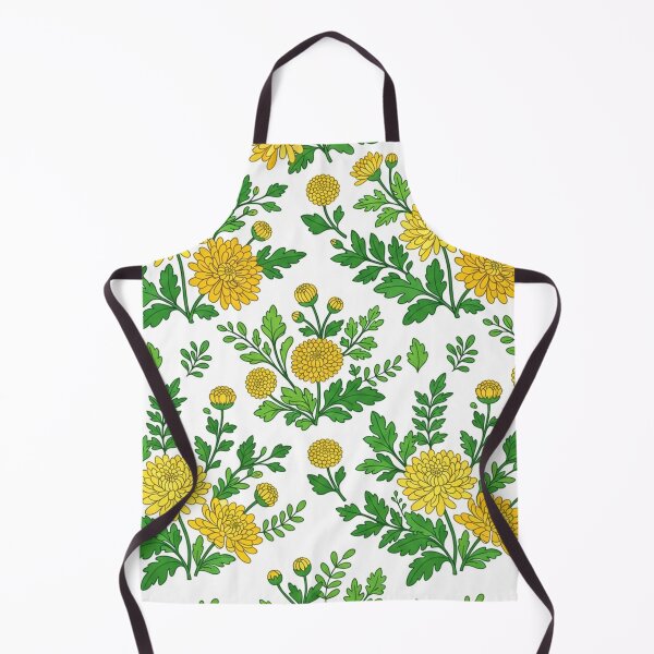 Item preview, Bright Yellow Chrysanthemum Floral Seamless Pattern designed and sold by Owcomm.