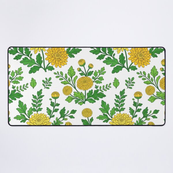 Item preview, Bright Yellow Chrysanthemum Floral Seamless Pattern designed and sold by Owcomm.