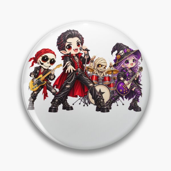 Item preview, Spooky Rock Band Halloween Skeleton Witch Design designed and sold by QuiteOrbit.