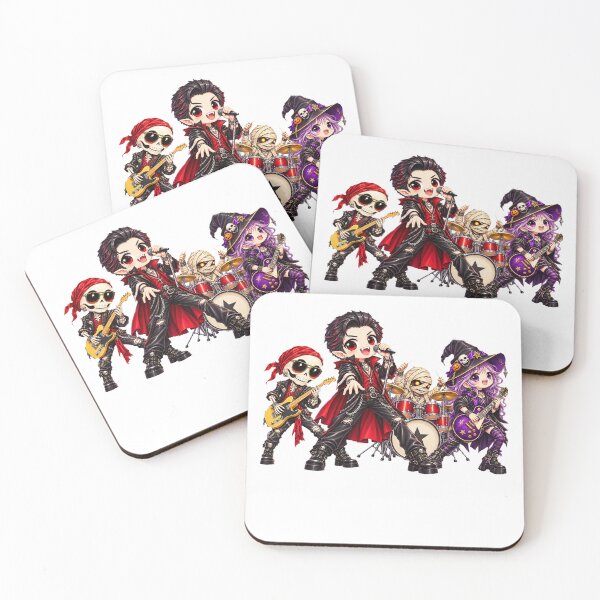 Item preview, Spooky Rock Band Halloween Skeleton Witch Design designed and sold by QuiteOrbit.
