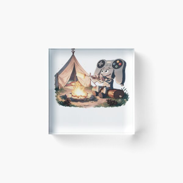 Item preview, Retro 90s Gamer Dad Camping Controller Campfire Apparel  designed and sold by VISIONSTURME.