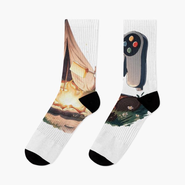 Item preview, Retro 90s Gamer Dad Camping Controller Campfire Apparel  designed and sold by VISIONSTURME.