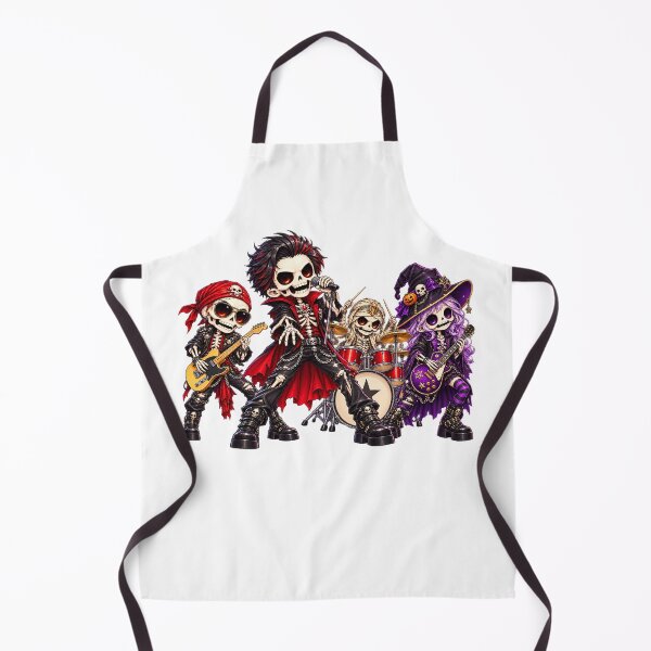 Item preview, Cute Skeleton Halloween Rock Band Chibi Design designed and sold by QuiteOrbit.