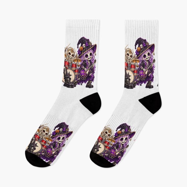 Item preview, Cute Skeleton Halloween Rock Band Chibi Design designed and sold by QuiteOrbit.