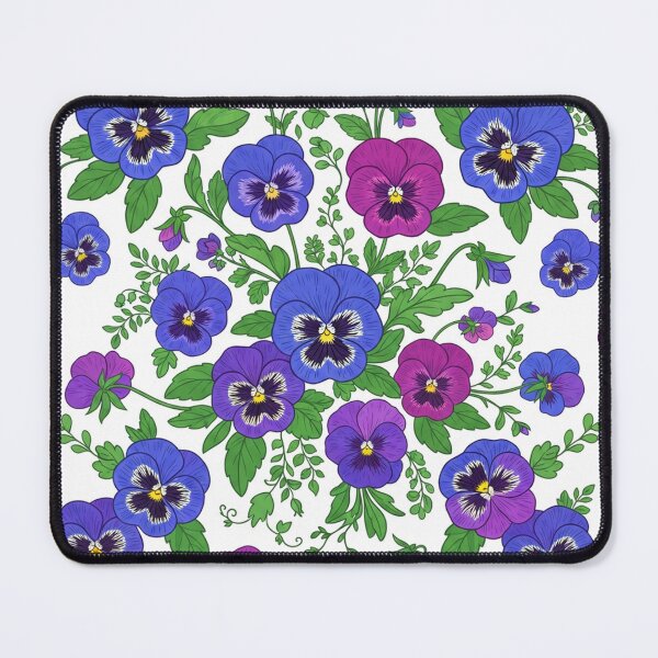 Item preview, Vibrant Purple And Blue Pansy Flowers Pattern designed and sold by Owcomm.