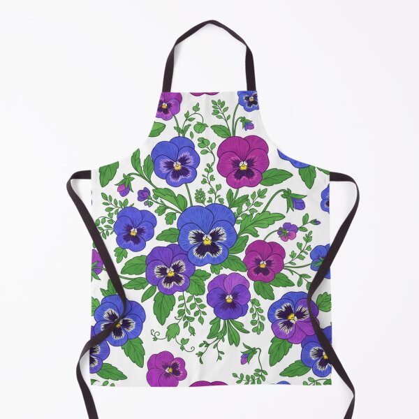 Item preview, Vibrant Purple And Blue Pansy Flowers Pattern designed and sold by Owcomm.