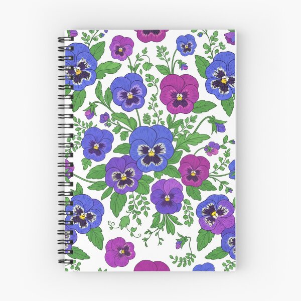 Item preview, Vibrant Purple And Blue Pansy Flowers Pattern designed and sold by Owcomm.