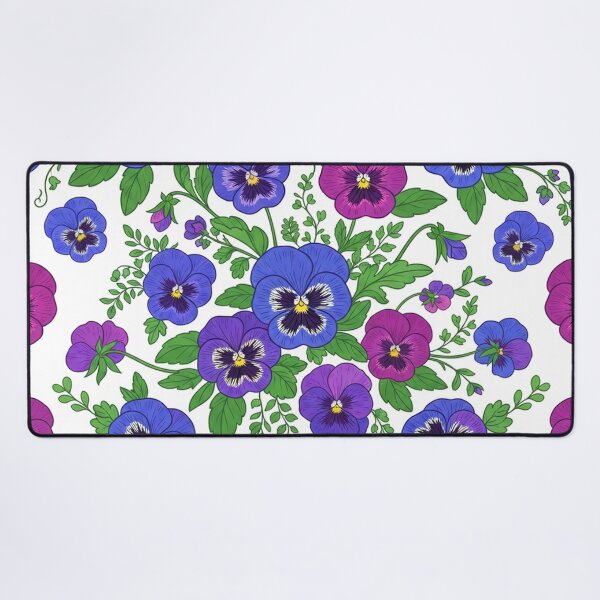 Item preview, Vibrant Purple And Blue Pansy Flowers Pattern designed and sold by Owcomm.