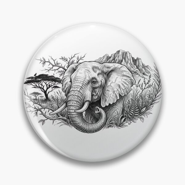 Item preview, African Elephant & Flora Safari designed and sold by CHRIST5000.
