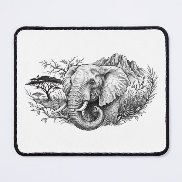 Item preview, African Elephant & Flora Safari designed and sold by CHRIST5000.
