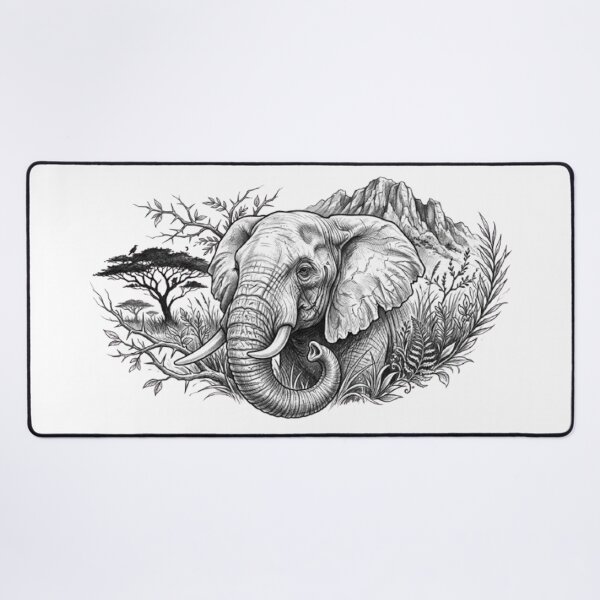 Item preview, African Elephant & Flora Safari designed and sold by CHRIST5000.