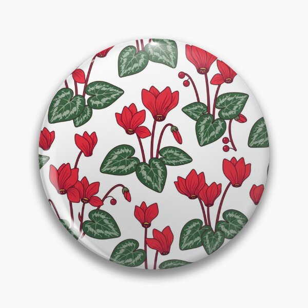 Item preview, Red Red Cyclamen Flower Pattern designed and sold by Owcomm.