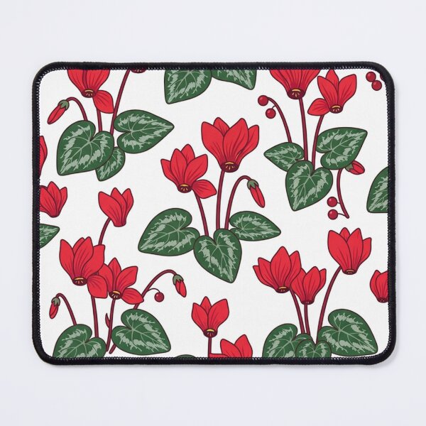 Item preview, Red Red Cyclamen Flower Pattern designed and sold by Owcomm.