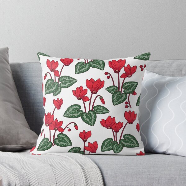 Item preview, Red Red Cyclamen Flower Pattern designed and sold by Owcomm.