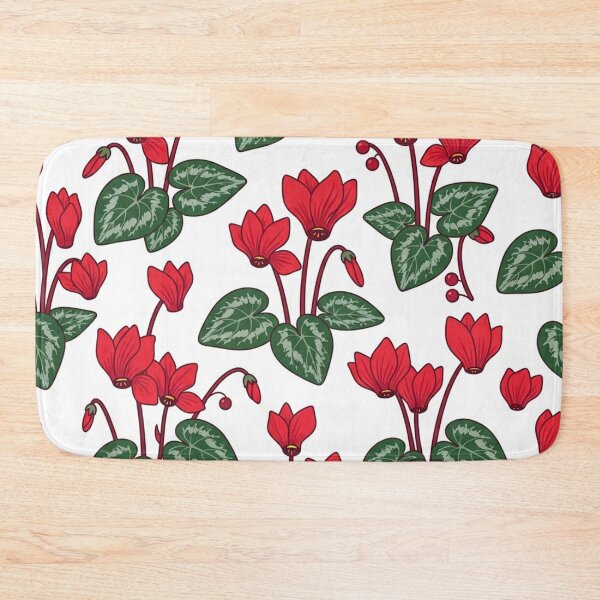 Item preview, Red Red Cyclamen Flower Pattern designed and sold by Owcomm.