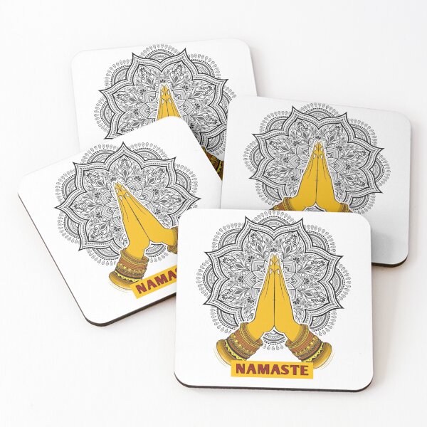 Item preview, Sacred Namaste Greeting Mandala Vector Illustration  | Indian Art  designed and sold by Sakshiartwork.