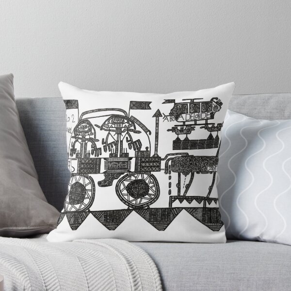 Item preview, Intricate Ink Drawing Donkey Cart and Helicopter designed and sold by Nathanael's Art.