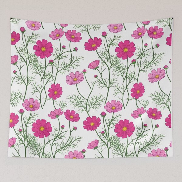 Item preview, Beautiful Pink Cosmos Flower Pattern Design designed and sold by Owcomm.