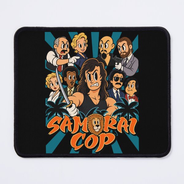 Item preview, samurai cop cartoon parody retro cult movie police action designed and sold by Eadmadgen42.