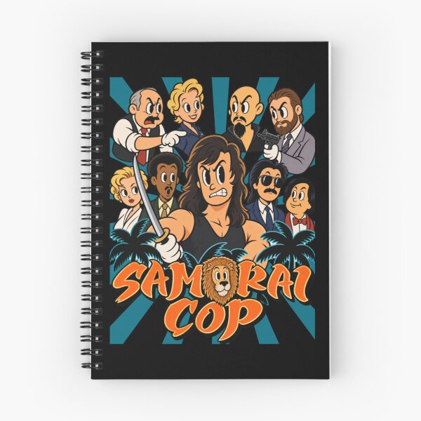 Item preview, samurai cop cartoon parody retro cult movie police action designed and sold by Eadmadgen42.