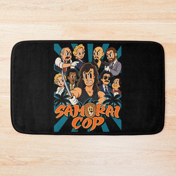 Item preview, samurai cop cartoon parody retro cult movie police action designed and sold by Eadmadgen42.