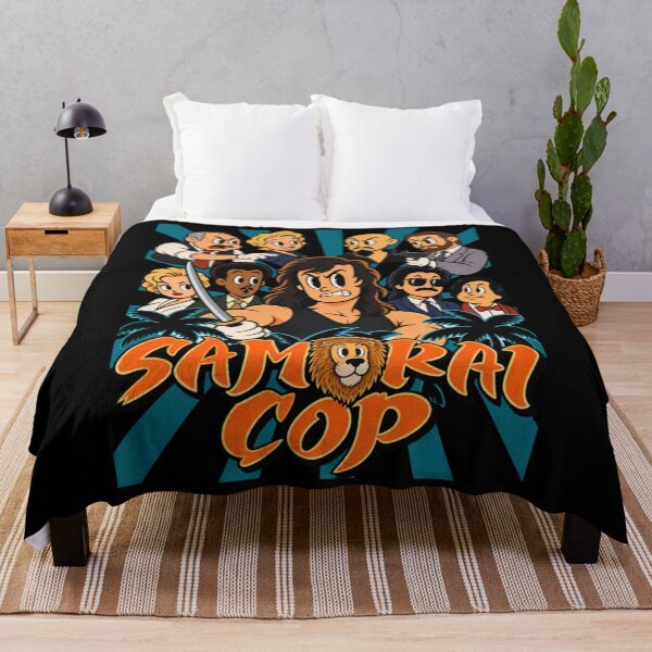 Artikelvorschau, Samurai-Cop-Cartoon-Parodie, Retro-Kultfilm, Polizei-Action entworfen und verkauft von Eadmadgen42.