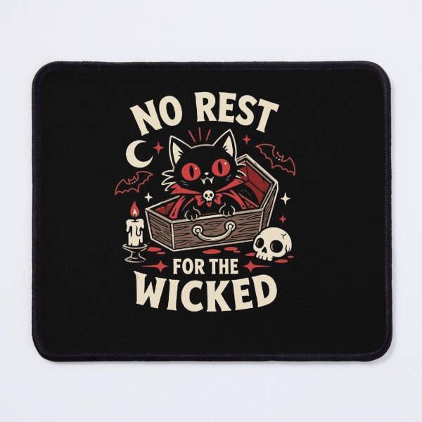 Item preview, No Rest For Wicked Vampire Cat designed and sold by haitrieuic96.