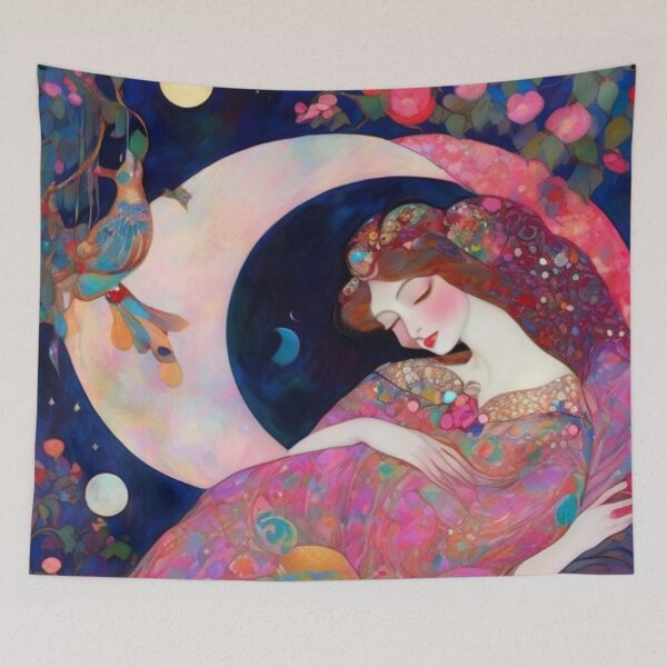 Item preview, Pink Moon Garden Dreams designed and sold by TheDarkWardrobe.