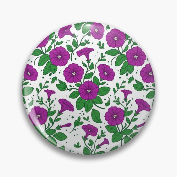 Item preview, Vibrant Purple Petunia Flowers Botanical Pattern designed and sold by Owcomm.