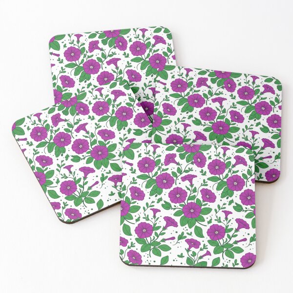 Item preview, Vibrant Purple Petunia Flowers Botanical Pattern designed and sold by Owcomm.