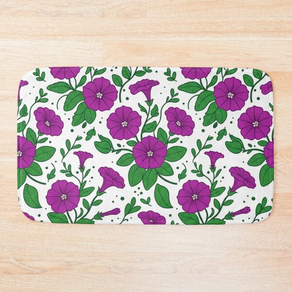 Item preview, Vibrant Purple Petunia Flowers Botanical Pattern designed and sold by Owcomm.