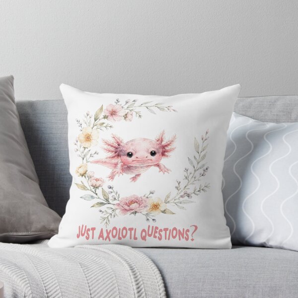 Item preview, Just Axolotl Questions Funny Watercolor Floral Aesthetic designed and sold by VISIONSTURME.