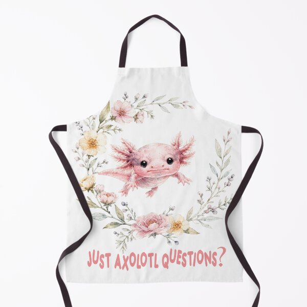 Item preview, Just Axolotl Questions Funny Watercolor Floral Aesthetic designed and sold by VISIONSTURME.