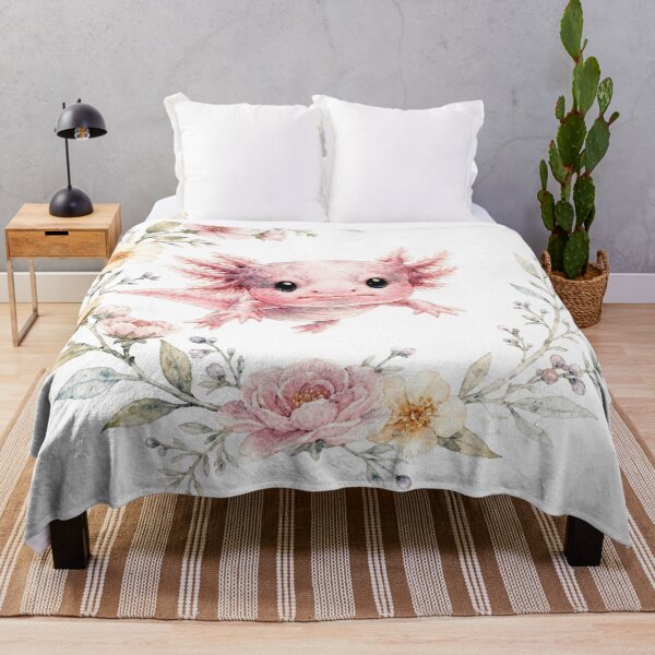 Item preview, Just Axolotl Questions Funny Watercolor Floral Aesthetic designed and sold by VISIONSTURME.