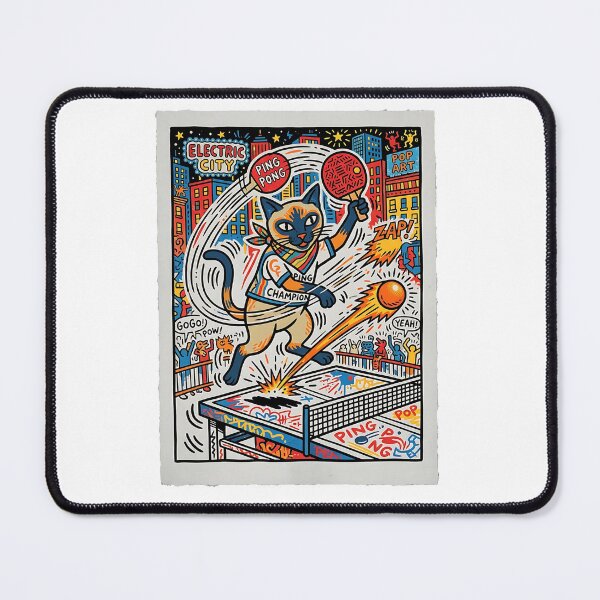 Item preview, Siamese Street Ping-Pong Champion designed and sold by PictoVibe.