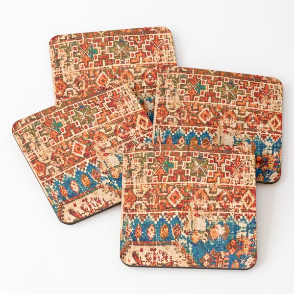 Aperçu de l'œuvre Tapis persan bohème vintage imprimé créée et vendue par Vicky Brago-Mitchell®.