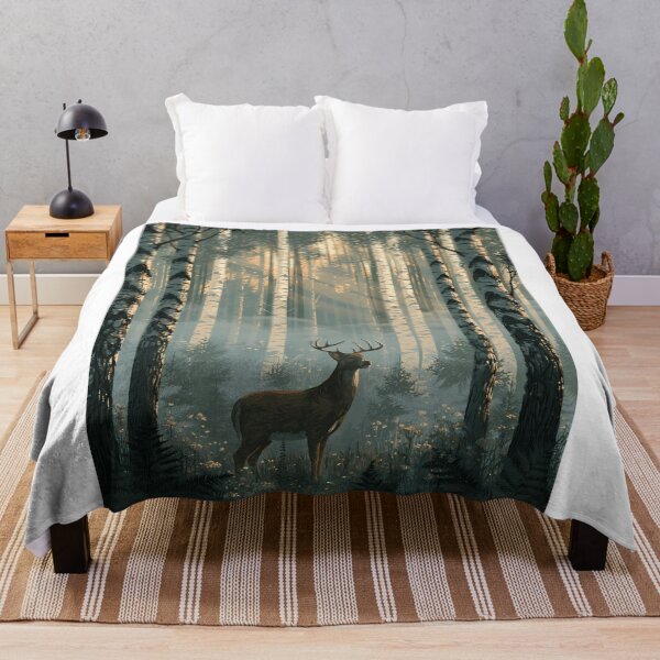 Item preview, The Birches – Forest Dreamscape designed and sold by Authentic-Merch.