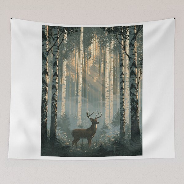 Item preview, The Birches – Forest Dreamscape designed and sold by Authentic-Merch.