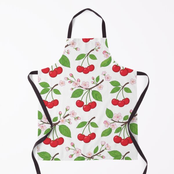Item preview, Sweet Red Cherry Fruit And Blossom Pattern designed and sold by Owcomm.
