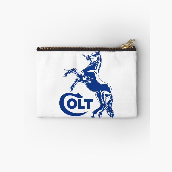 Item preview, Blue Rampant Horse White Silhouette Firearms Brand designed and sold by PenseeGareau.