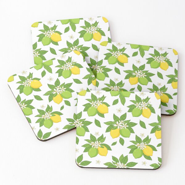 Item preview, Fresh Lemon And Blossom Fruit Pattern designed and sold by Owcomm.