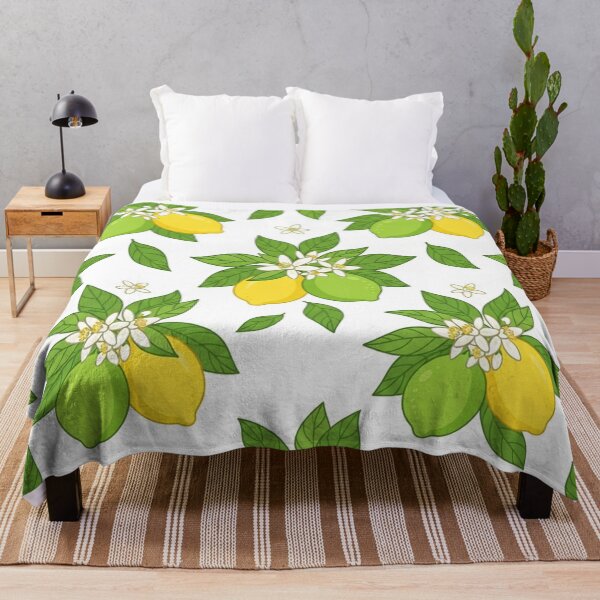 Item preview, Fresh Lemon And Blossom Fruit Pattern designed and sold by Owcomm.
