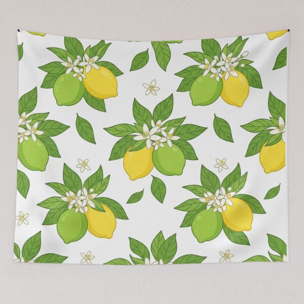 Item preview, Fresh Lemon And Blossom Fruit Pattern designed and sold by Owcomm.