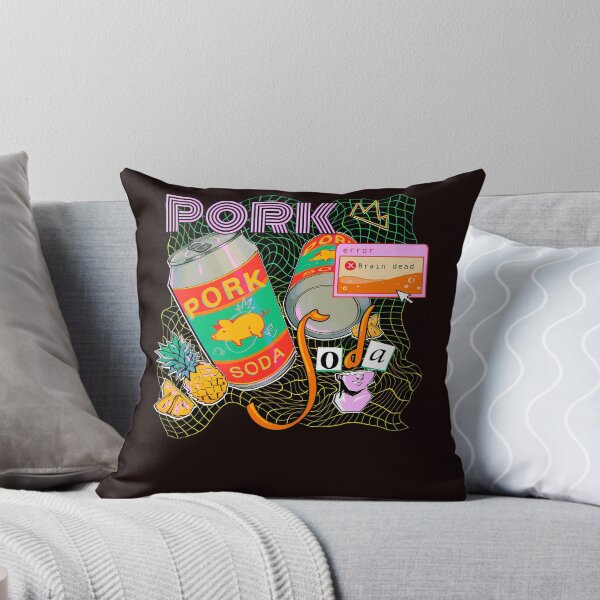 Item preview, Neon Soda Cans Pineapples Glitch Pop Music designed and sold by PenseeGareau.